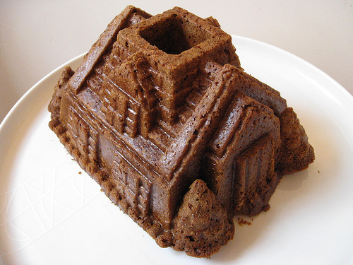 Nordic Ware Gingerbread House Bundt Cake pan